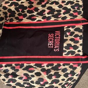 Victoria's Secret Animal Print Tote with Red Highlights